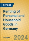 Renting of Personal and Household Goods in Germany- Product Image