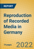 Reproduction of Recorded Media in Germany- Product Image