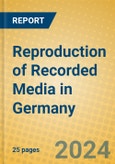 Reproduction of Recorded Media in Germany- Product Image