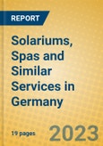 Solariums, Spas and Similar Services in Germany- Product Image