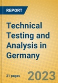 Technical Testing and Analysis in Germany- Product Image