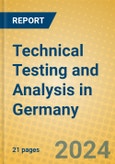 Technical Testing and Analysis in Germany- Product Image