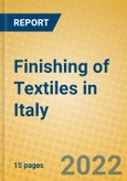 Finishing of Textiles in Italy- Product Image
