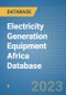 Electricity Generation Equipment Africa Database - Product Image