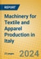 Machinery for Textile and Apparel Production in Italy - Product Thumbnail Image