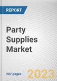 Party Supplies Market By Product Type, By Application, By Distribution Channel: Global Opportunity Analysis and Industry Forecast, 2023-2032- Product Image