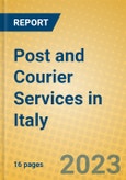 Post and Courier Services in Italy- Product Image