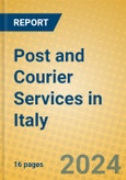 Post and Courier Services in Italy- Product Image