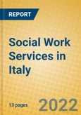Social Work Services in Italy- Product Image