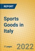 Sports Goods in Italy- Product Image