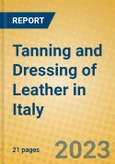 Tanning and Dressing of Leather in Italy- Product Image