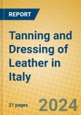 Tanning and Dressing of Leather in Italy- Product Image