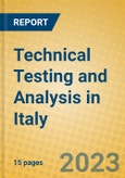 Technical Testing and Analysis in Italy- Product Image