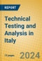 Technical Testing and Analysis in Italy - Product Thumbnail Image