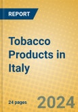 Tobacco Products in Italy- Product Image