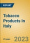 Tobacco Products in Italy - Product Image