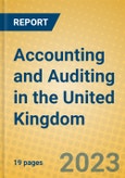 Accounting and Auditing in the United Kingdom: ISIC 7412- Product Image