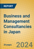 Business and Management Consultancies in Japan- Product Image