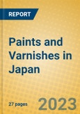 Paints and Varnishes in Japan- Product Image