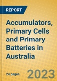 Accumulators, Primary Cells and Primary Batteries in Australia- Product Image