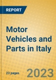 Motor Vehicles and Parts in Italy- Product Image