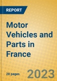 Motor Vehicles and Parts in France- Product Image