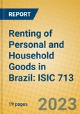 Renting of Personal and Household Goods in Brazil: ISIC 713- Product Image