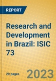 Research and Development in Brazil: ISIC 73- Product Image