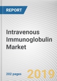 Intravenous Immunoglobulin Market by Application and Type: Global Opportunity Analysis and Industry Forecast, 2018 - 2025- Product Image