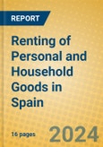 Renting of Personal and Household Goods in Spain- Product Image