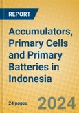 Accumulators, Primary Cells and Primary Batteries in Indonesia- Product Image