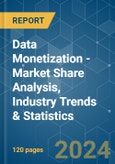 Data Monetization - Market Share Analysis, Industry Trends & Statistics, Growth Forecasts 2019 - 2029- Product Image