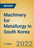Machinery for Metallurgy in South Korea- Product Image