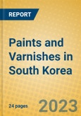 Paints and Varnishes in South Korea- Product Image