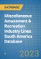 Miscellaneous Amusement & Recreation Industry Lines South America Database - Product Thumbnail Image