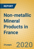 Non-metallic Mineral Products in France- Product Image