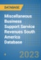 Miscellaneous Business Support Service Revenues South America Database - Product Thumbnail Image