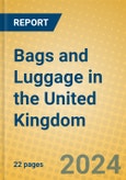 Bags and Luggage in the United Kingdom- Product Image