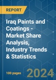 Iraq Paints and Coatings - Market Share Analysis, Industry Trends & Statistics, Growth Forecasts 2019 - 2029- Product Image