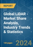 Global LiDAR - Market Share Analysis, Industry Trends & Statistics, Growth Forecasts 2019 - 2029- Product Image