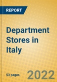 Department Stores in Italy- Product Image