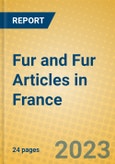 Fur and Fur Articles in France- Product Image
