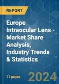 Europe Intraocular Lens - Market Share Analysis, Industry Trends & Statistics, Growth Forecasts 2019 - 2029- Product Image