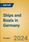 Ships and Boats in Germany - Product Image