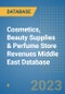 Cosmetics, Beauty Supplies & Perfume Store Revenues Middle East Database - Product Image