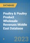 Poultry & Poultry Product Wholesale Revenues Middle East Database - Product Image