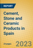 Cement, Stone and Ceramic Products in Spain- Product Image