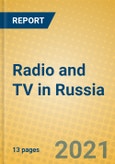 Radio and TV in Russia- Product Image