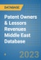 Patent Owners & Lessors Revenues Middle East Database - Product Thumbnail Image