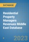 Residential Property Managers Revenues Middle East Database - Product Image